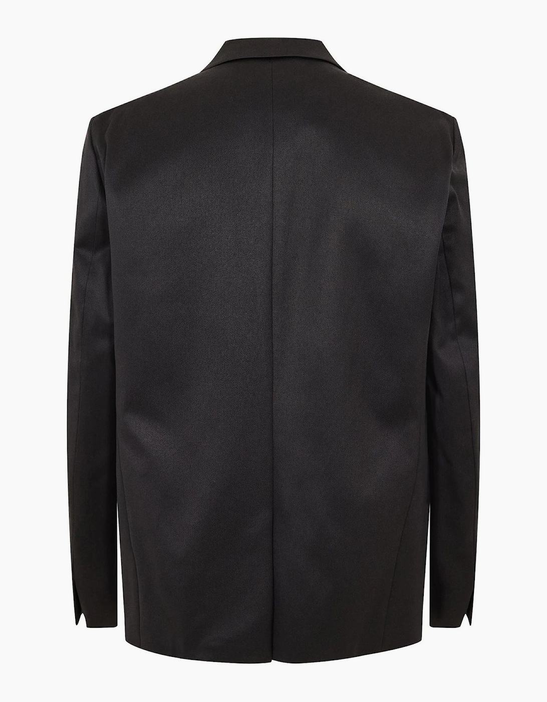 Solid Patterned Notch Collared Blazer