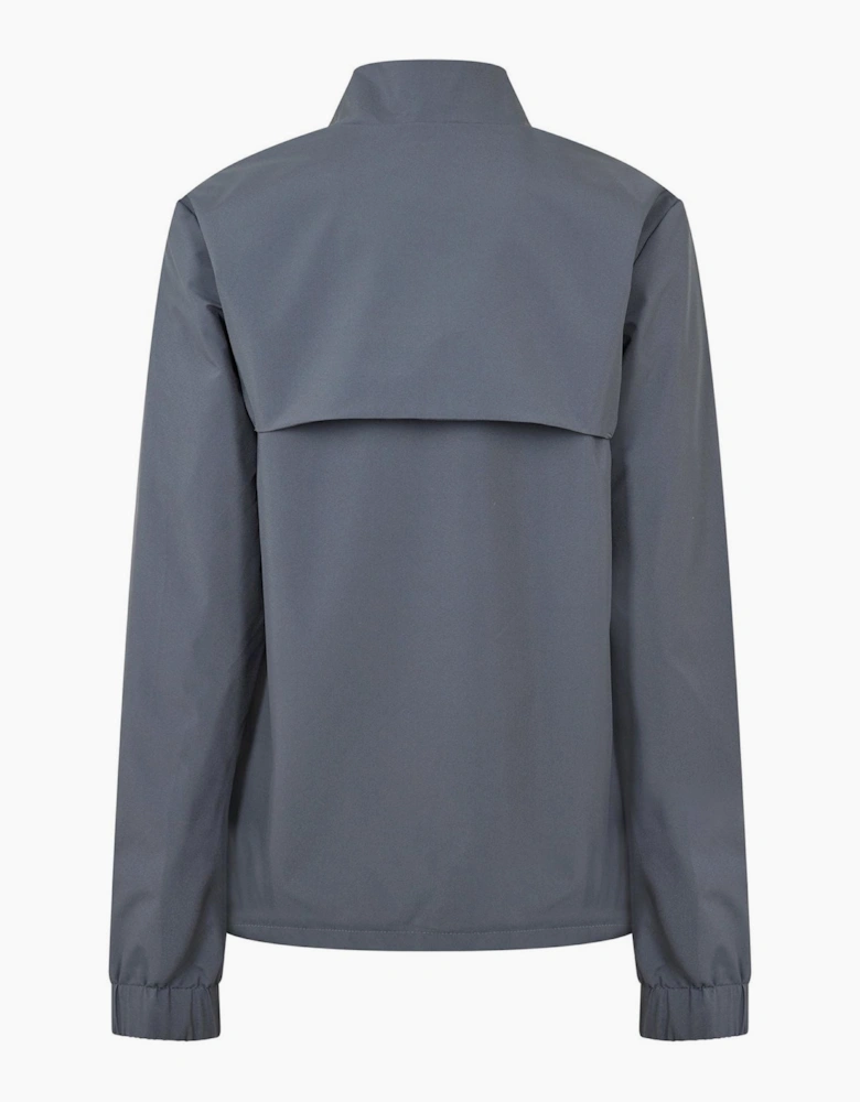 Solid Patterned Zipped Pocket Track Jacket