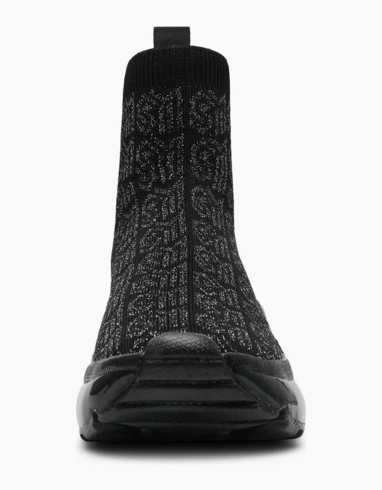 Flyby Abstract Patterned Sock Trainers