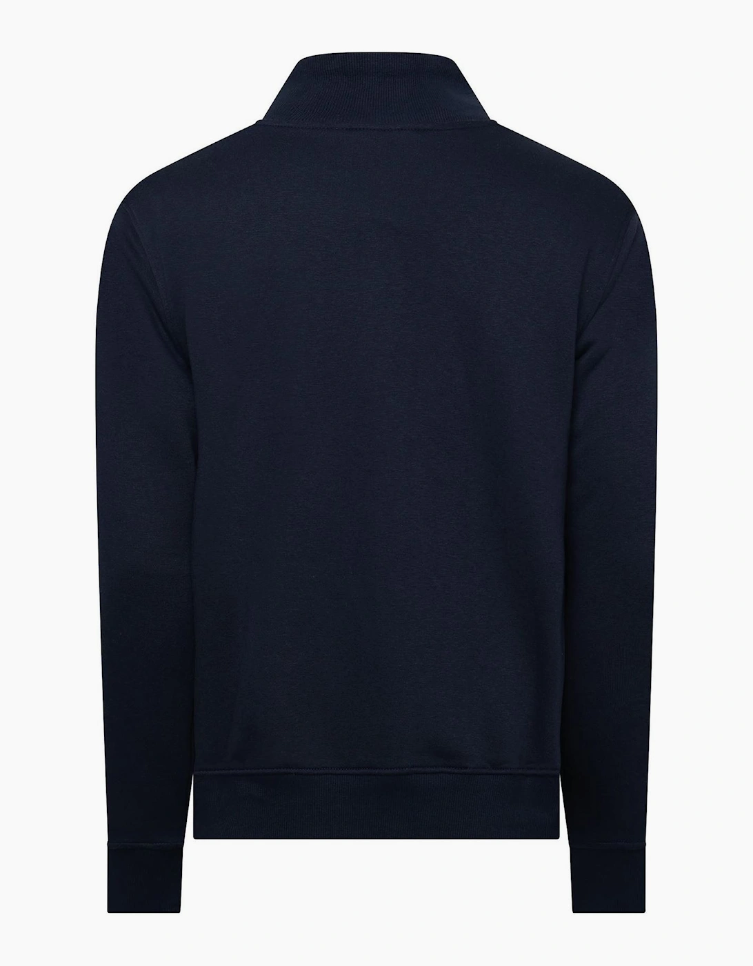 Harley Arch Lettering Zip Neck High Collar Long Sleeve Sweatshirt, 3 of 2