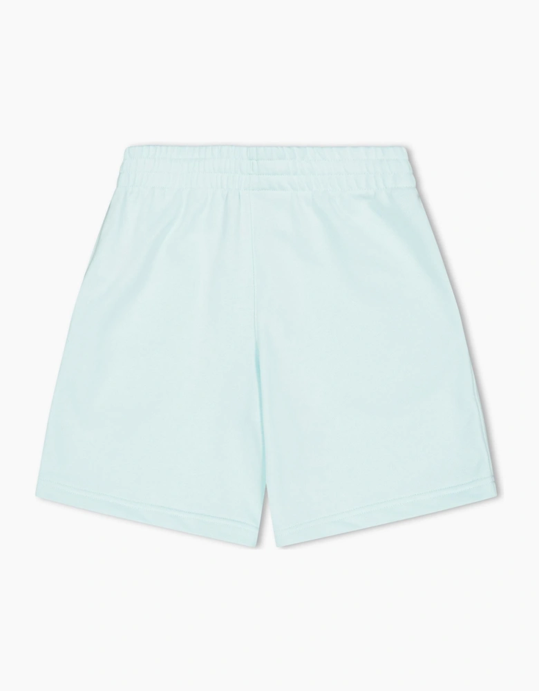 Solid Athletic Shorts with Elasticated Waistband