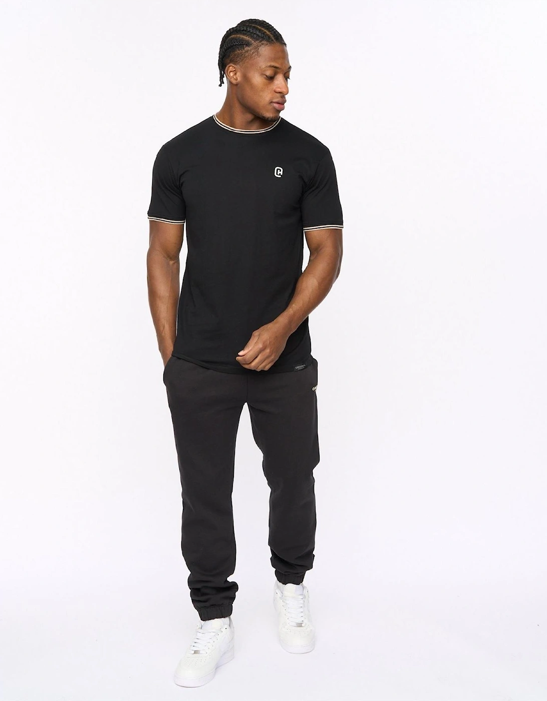 Preece Hem Label Patch Crew Neck Short Sleeve T-Shirt