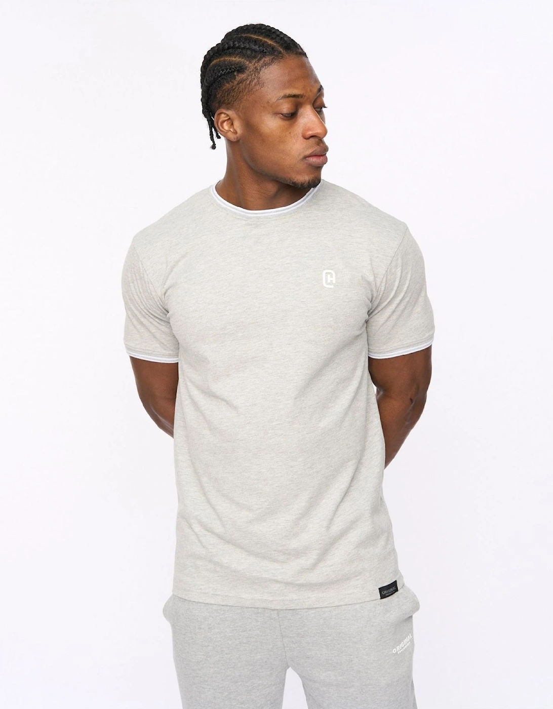 Preece Hem Label Patch Crew Neck Short Sleeve T-Shirt