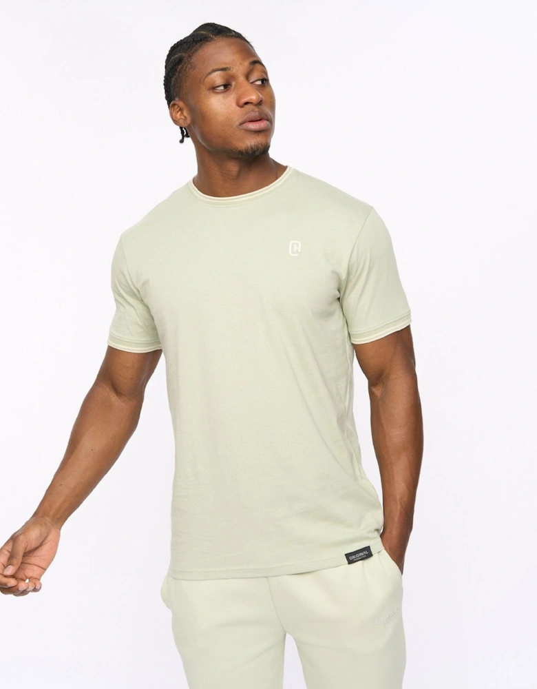 Preece Hem Label Patch Crew Neck Short Sleeve T-Shirt