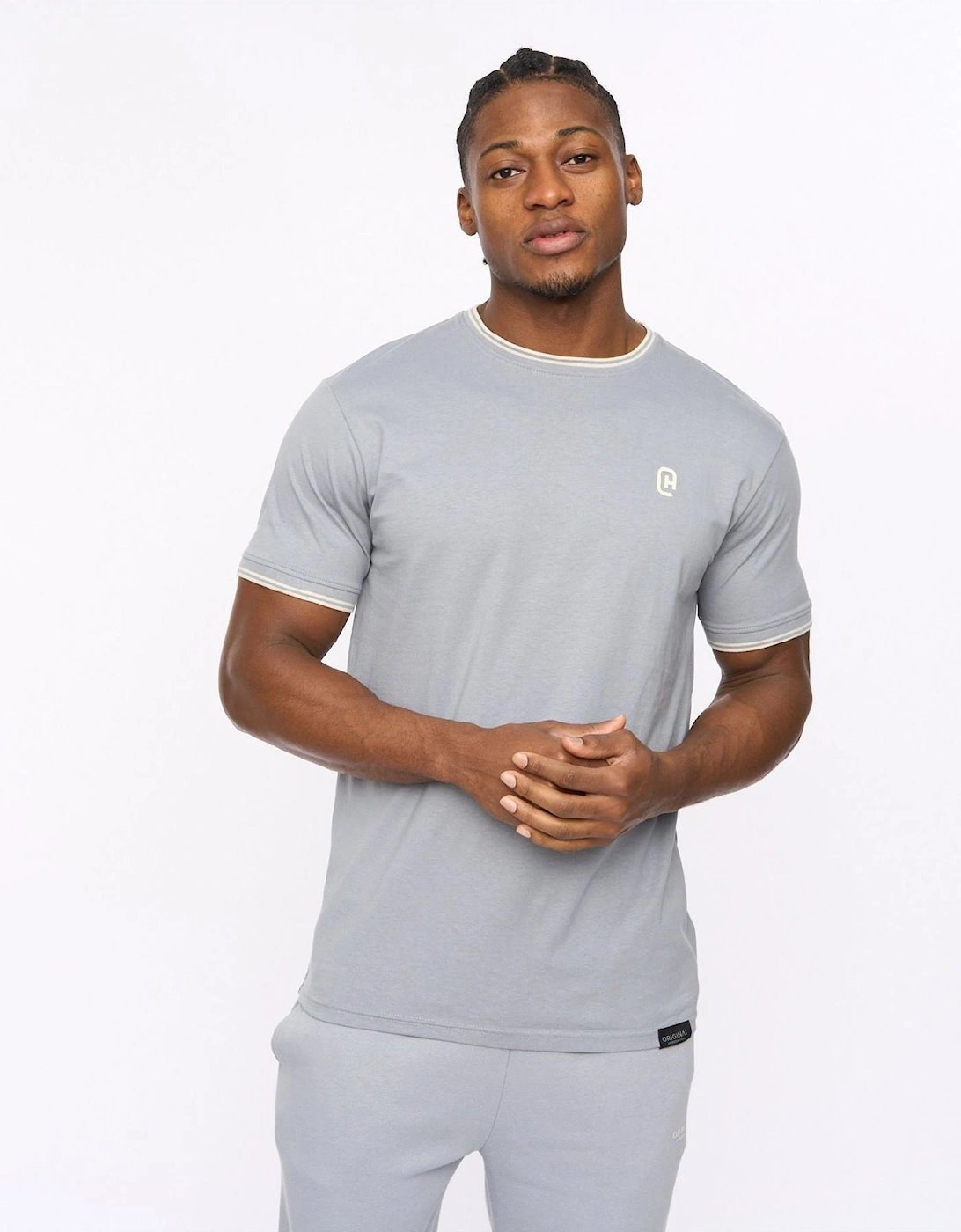 Preece Hem Label Patch Crew Neck Short Sleeve T-Shirt