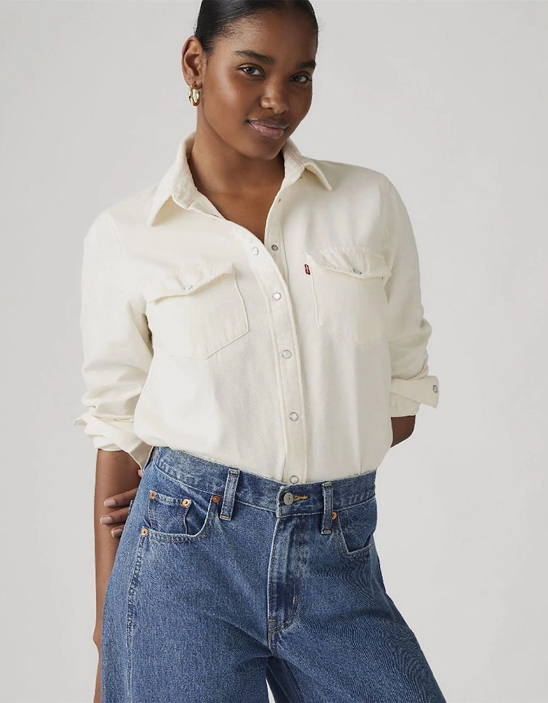 Iconic Western Crew Neck Long Sleeve Shirt