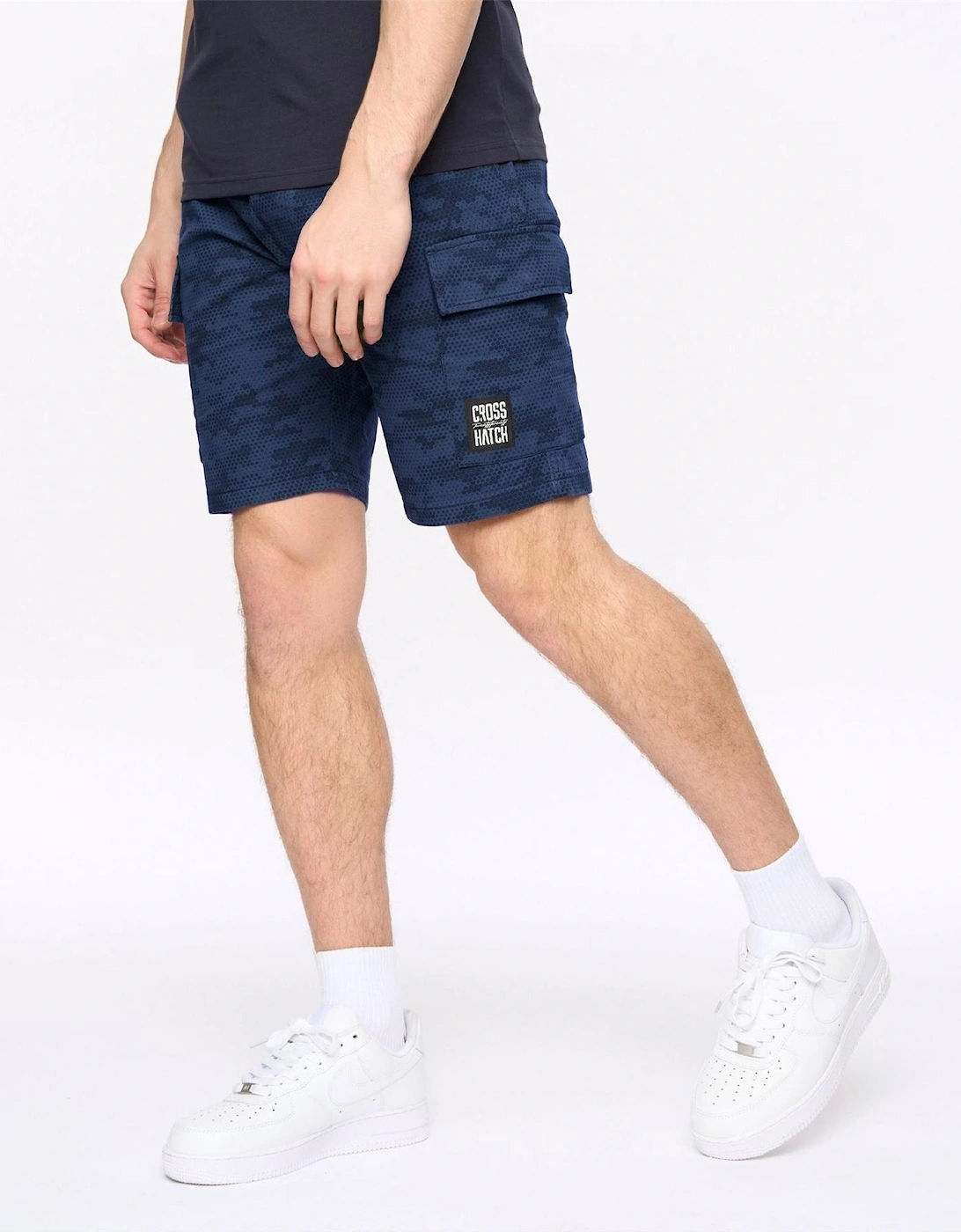 Blansmoore Solid Bermuda Shorts with Elasticated Waistband