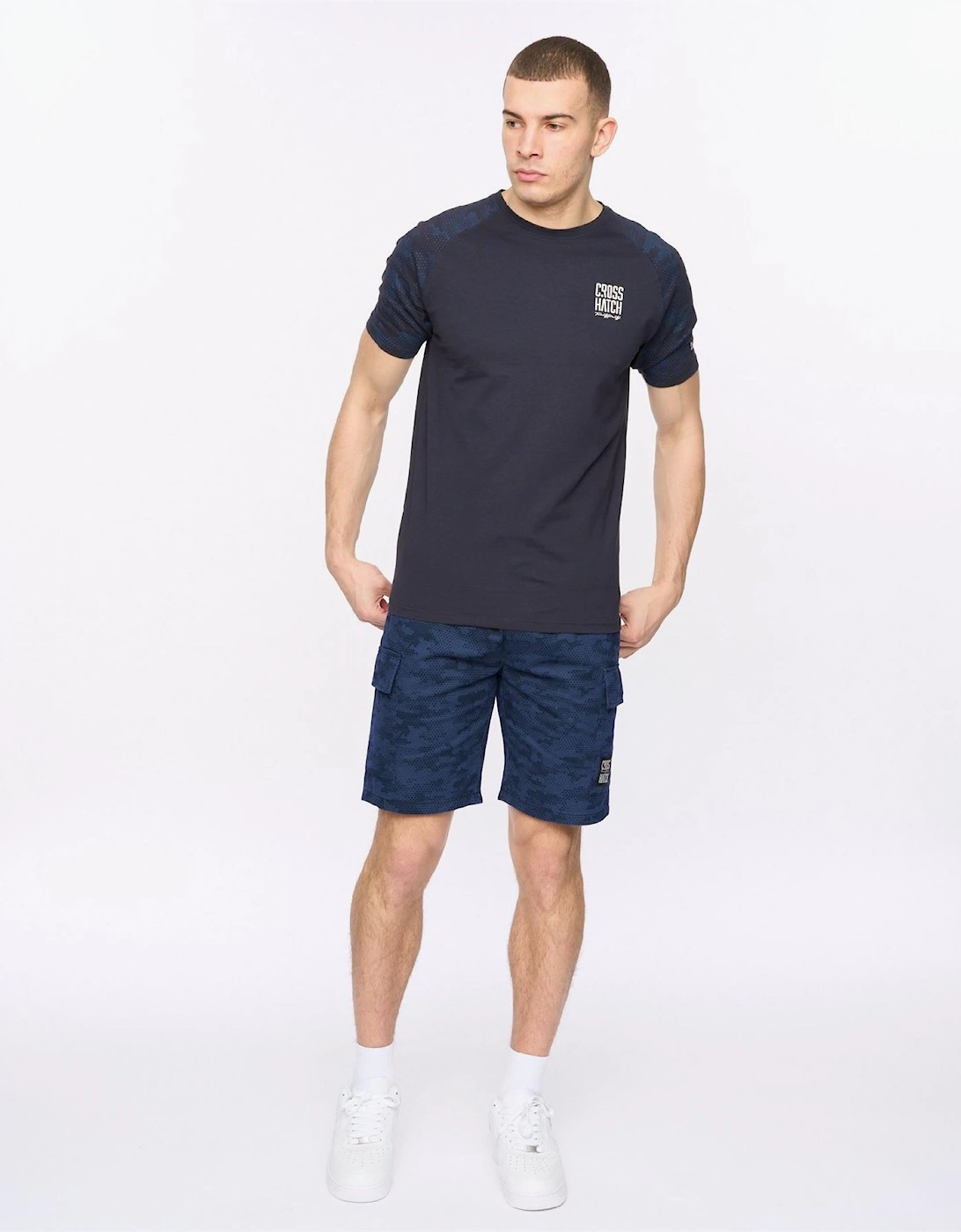 Blansmoore Solid Bermuda Shorts with Elasticated Waistband