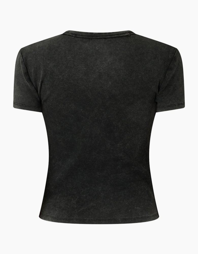 Lettering Graphic Slim Fit T-Shirt