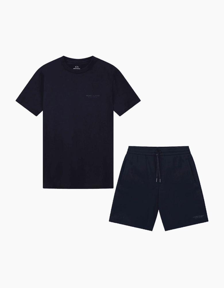 Milano/New York Navy Shorts Set