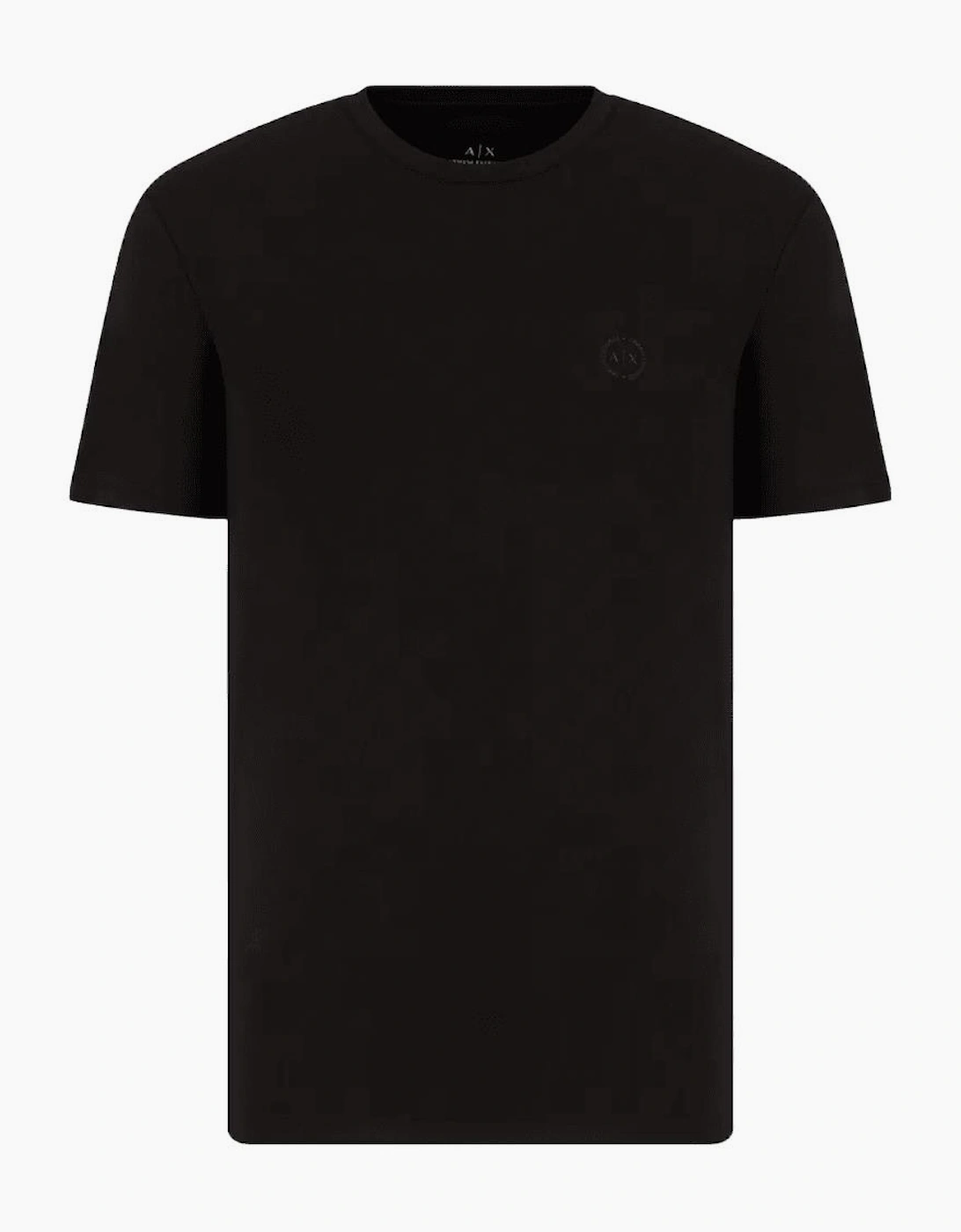 Cotton Stretch Ring Logo Black T-Shirt, 2 of 1