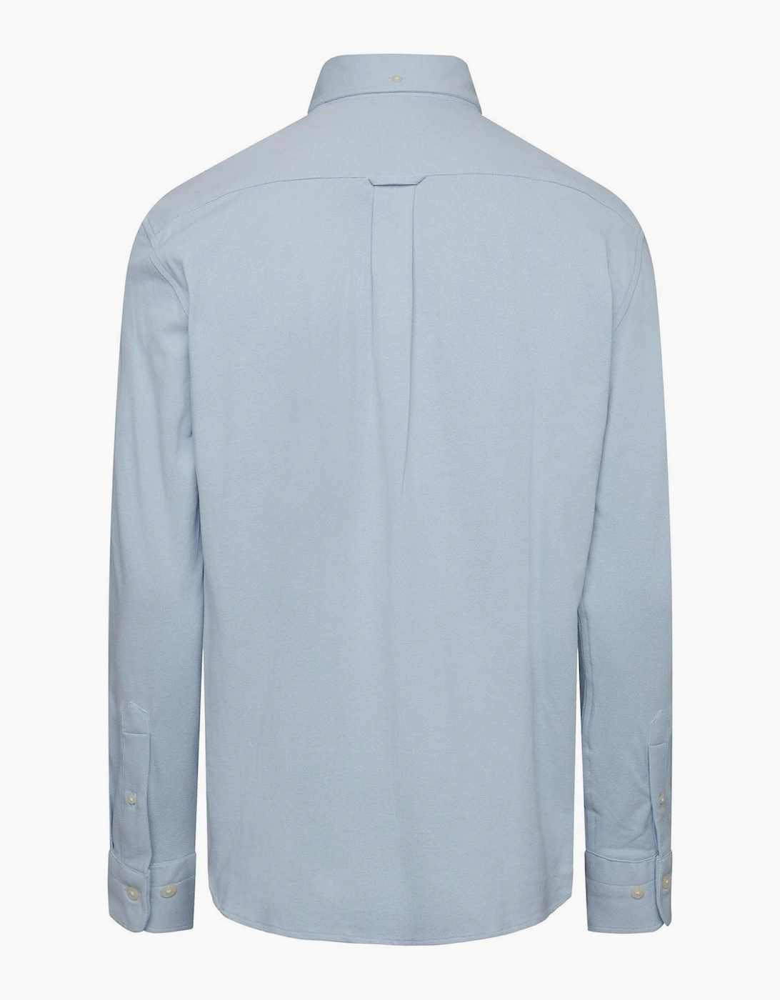 Pique Collared Neck Long Sleeve Regular Fit Shirt