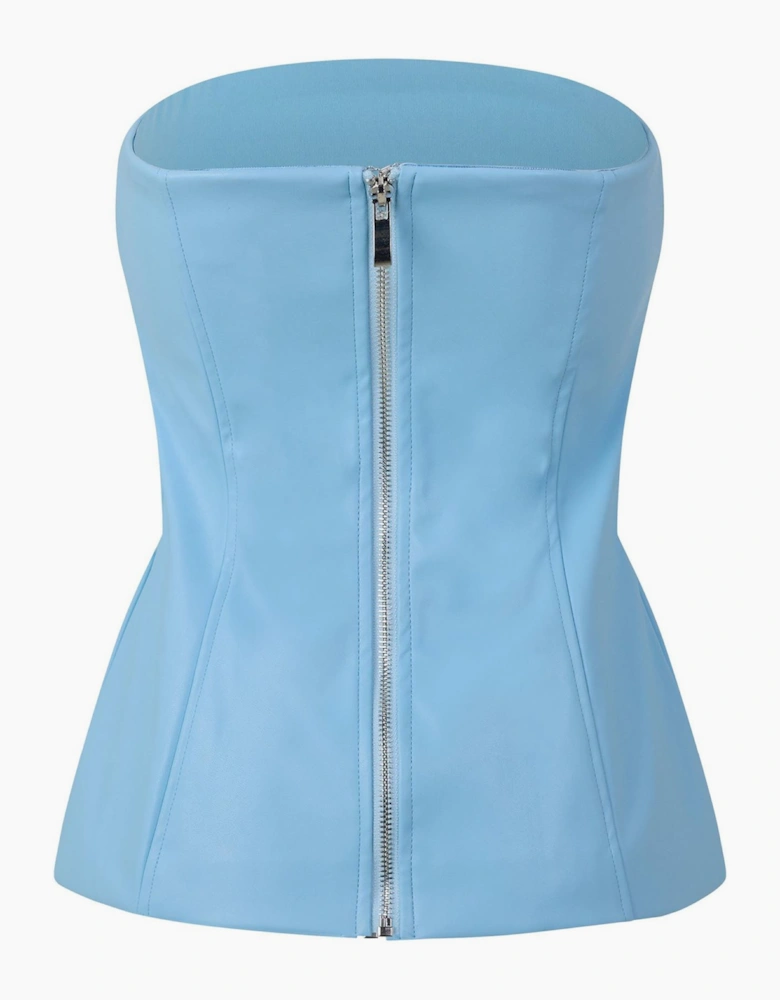 Metallic Corset Top