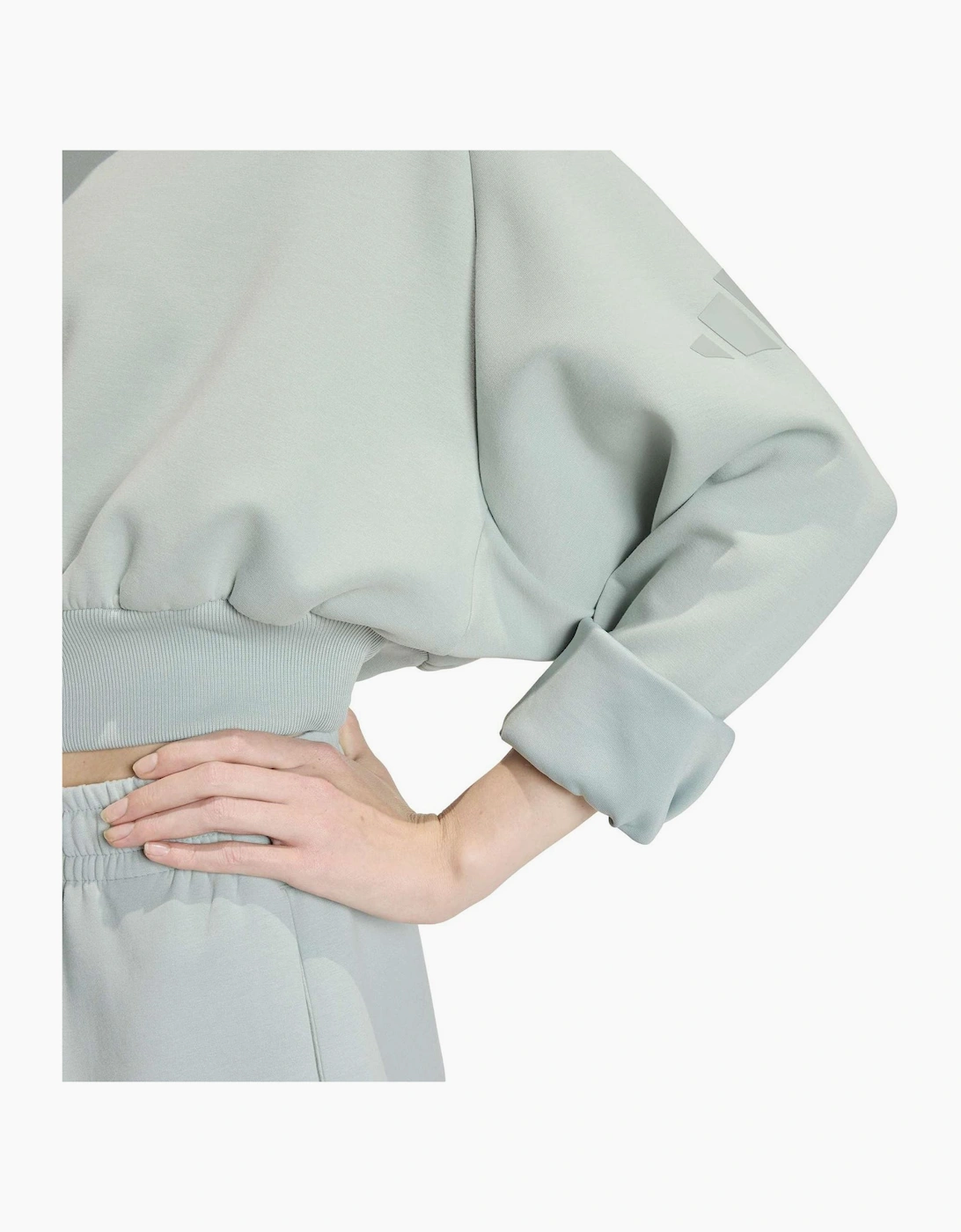 Crew Neck Raglan Long Sleeve Elasticated Waist Sweatshirt