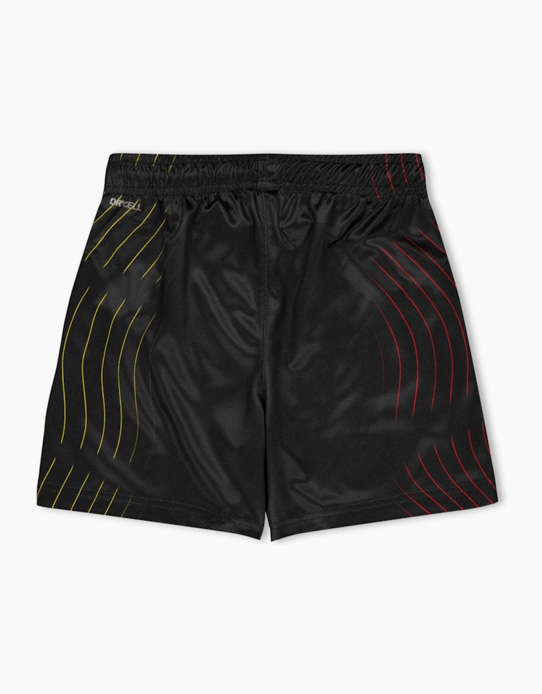 Kids Shorts With Sponsor Woven Tracksuit