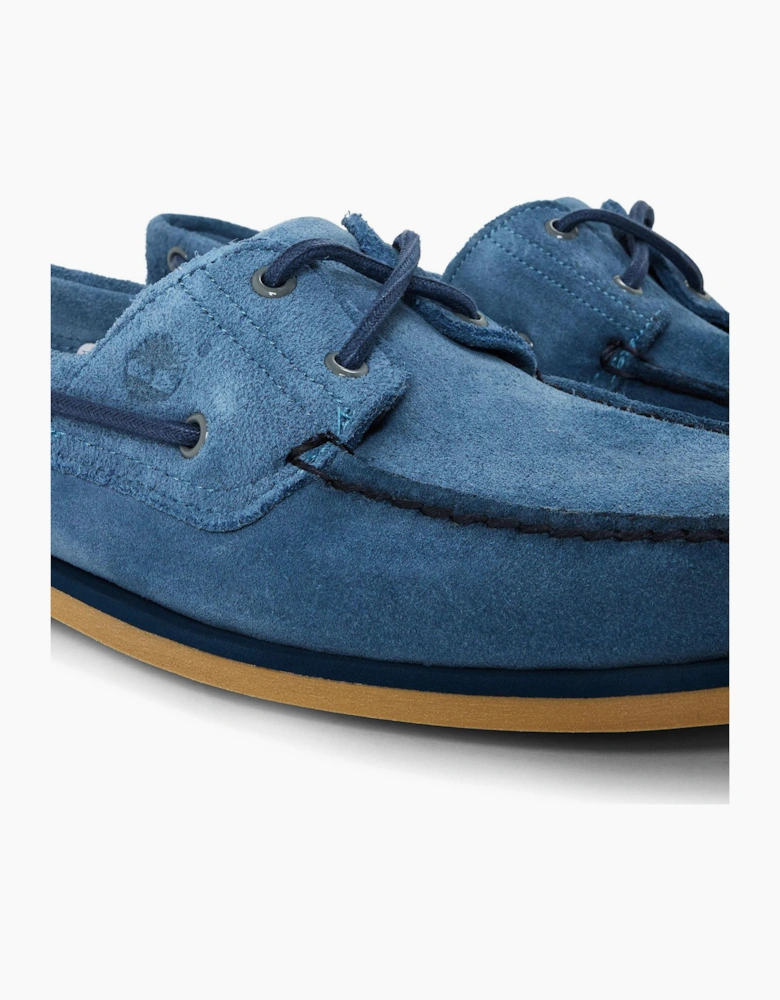 Classic Textured Lace Up Boat Shoes