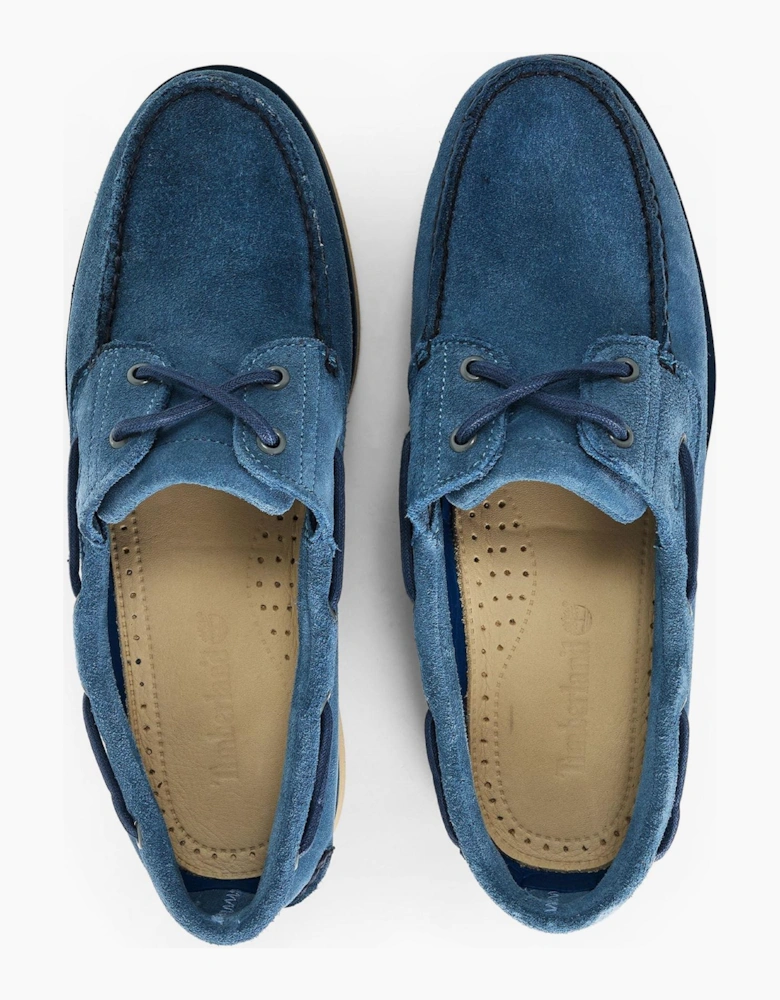 Classic Textured Lace Up Boat Shoes