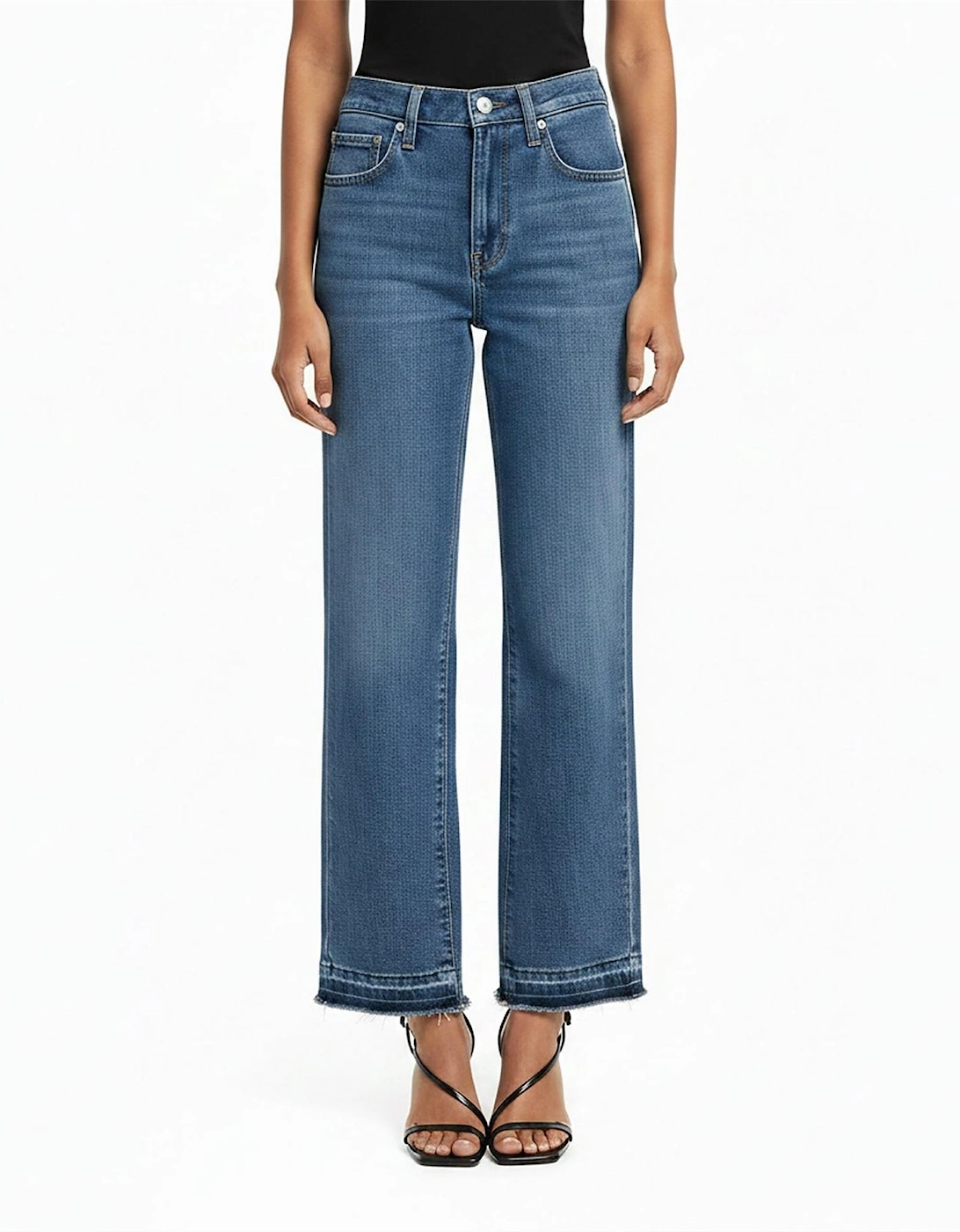 High Rise Straight Leg Jeans