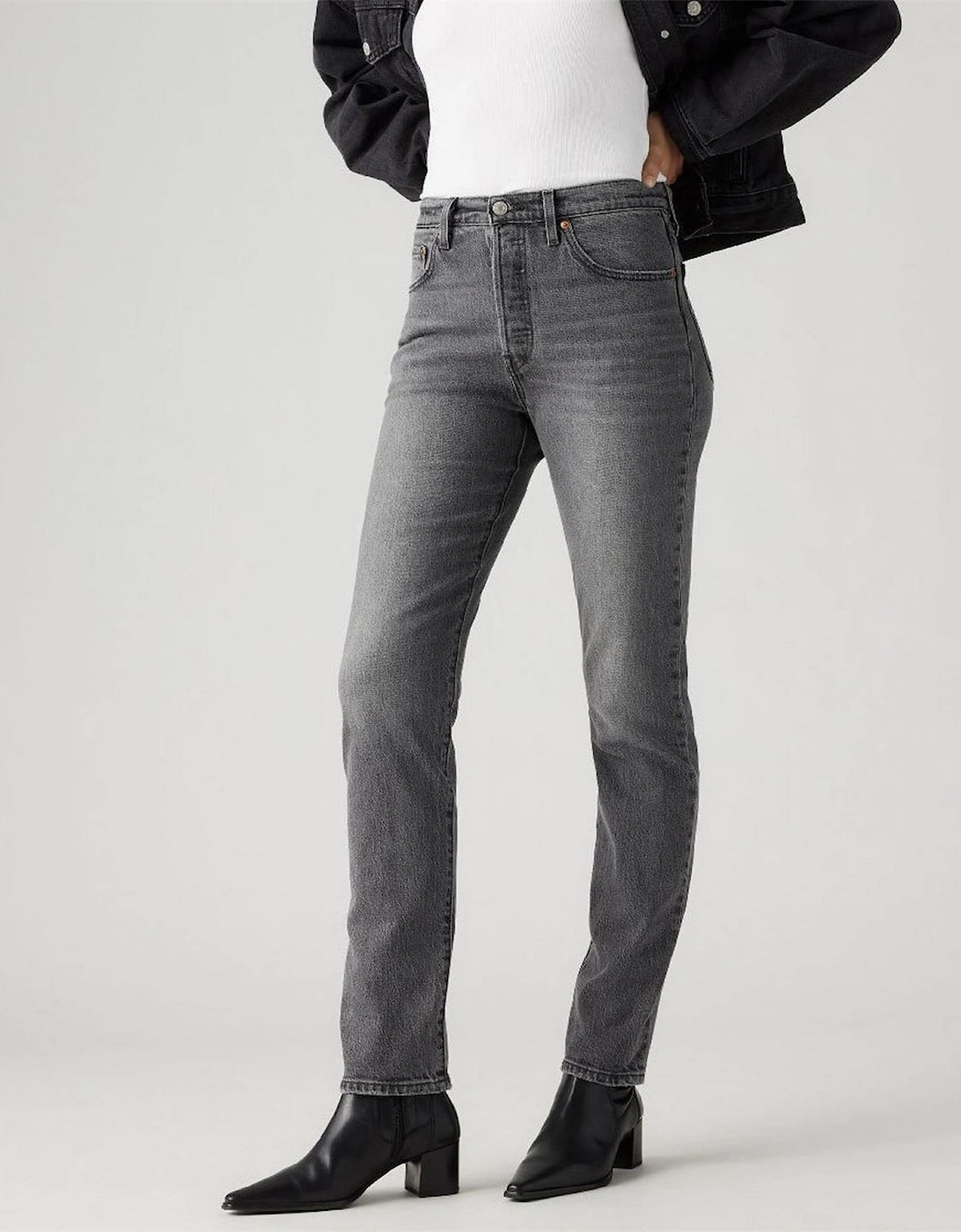 501 Straight Leg Five Pocket Jeans