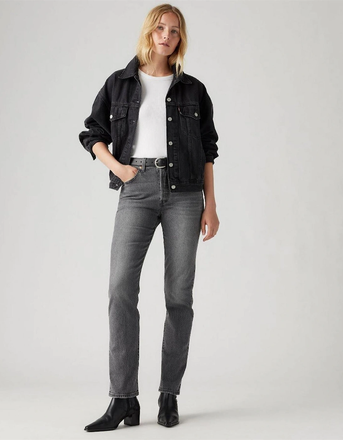 501 Straight Leg Five Pocket Jeans