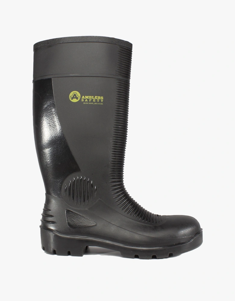 Amblers Safety FS100 Unisex Safety Boots Wellington Black