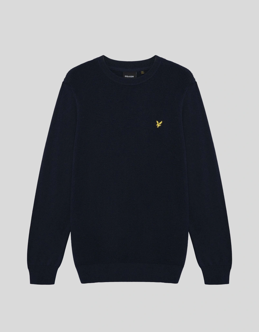 Waffle Crew Neck Jumper, 2 of 1