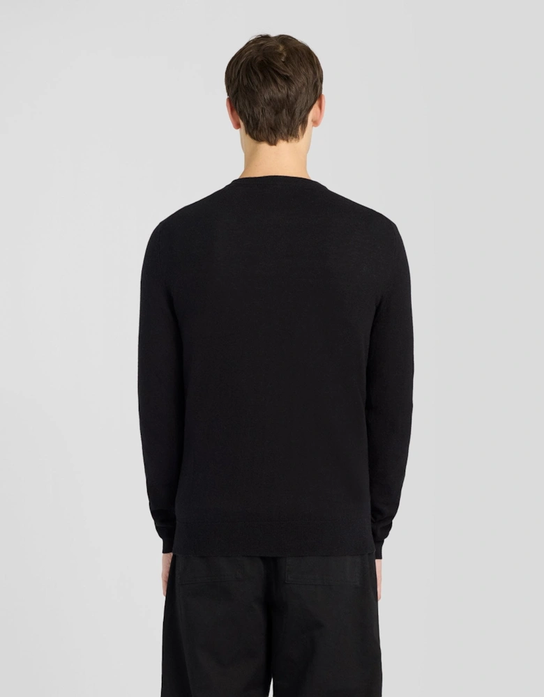 Cotton Merino Henley Jumper
