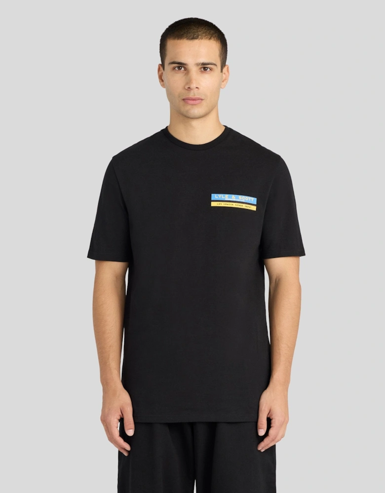 TV Pixel Back Graphic T-Shirt