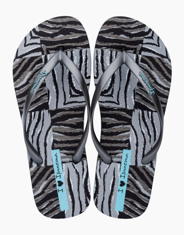 Ipanema Womens Animal Print VII Fem Flip Flops