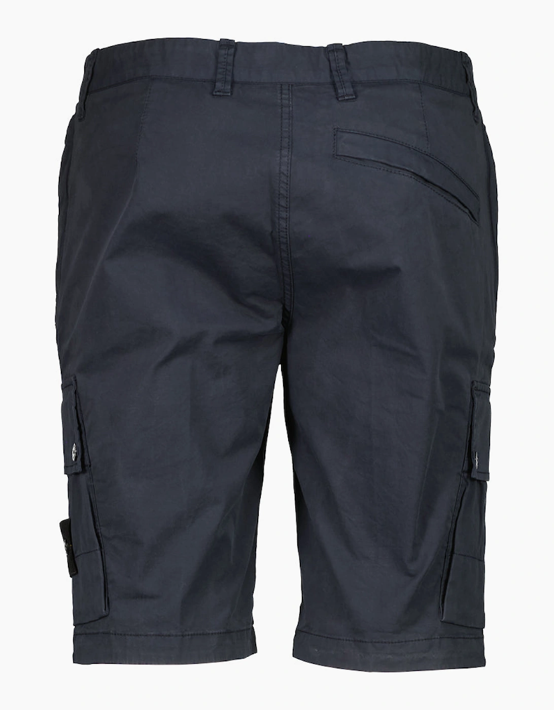 Cotton Twill Cargo Bermuda Shorts