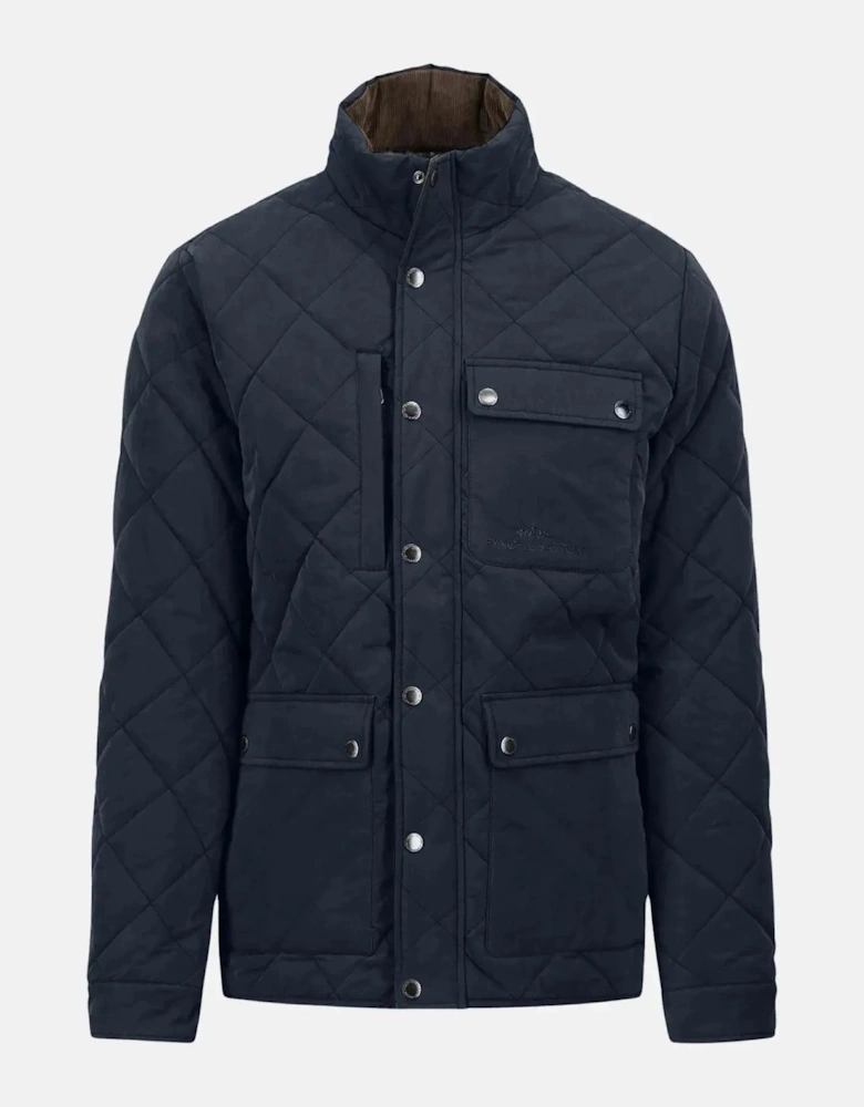 Quilted 4 Pocket Field Jacket Dark Navy