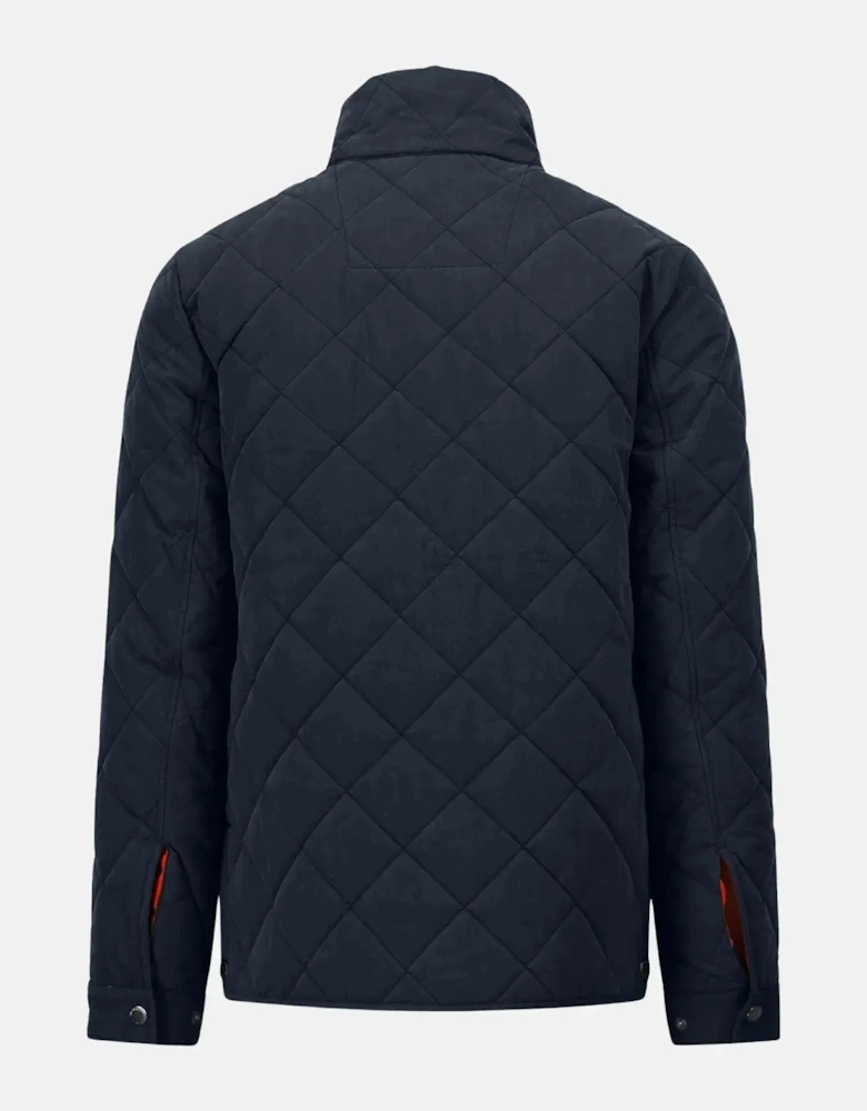 Quilted 4 Pocket Field Jacket Dark Navy