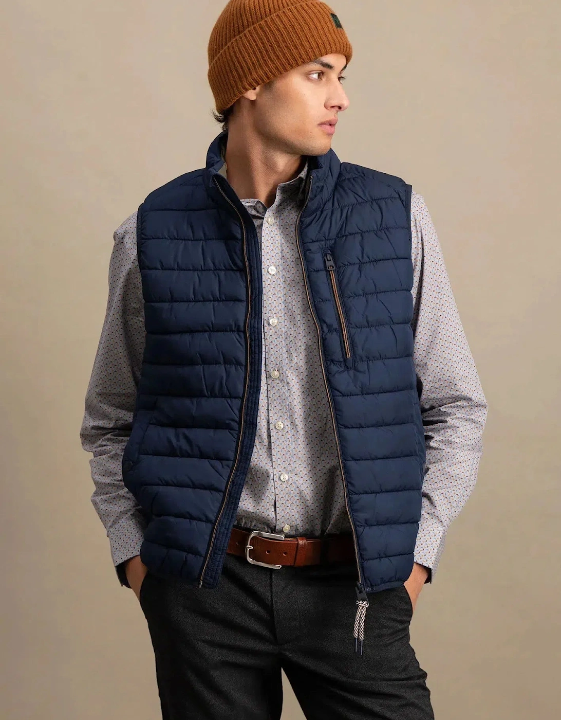Light Weight Gilet Dark Navy