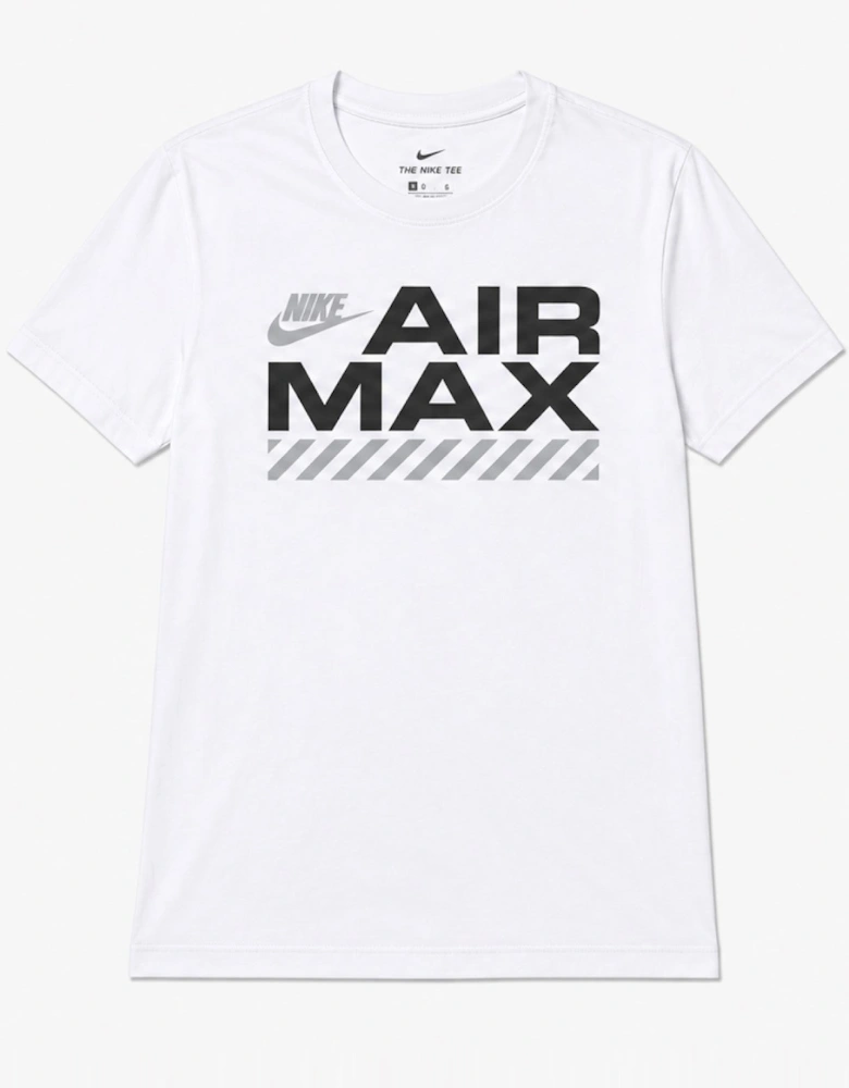 Nike Mens Air Max Graphic Sports Casual T Shirt in White