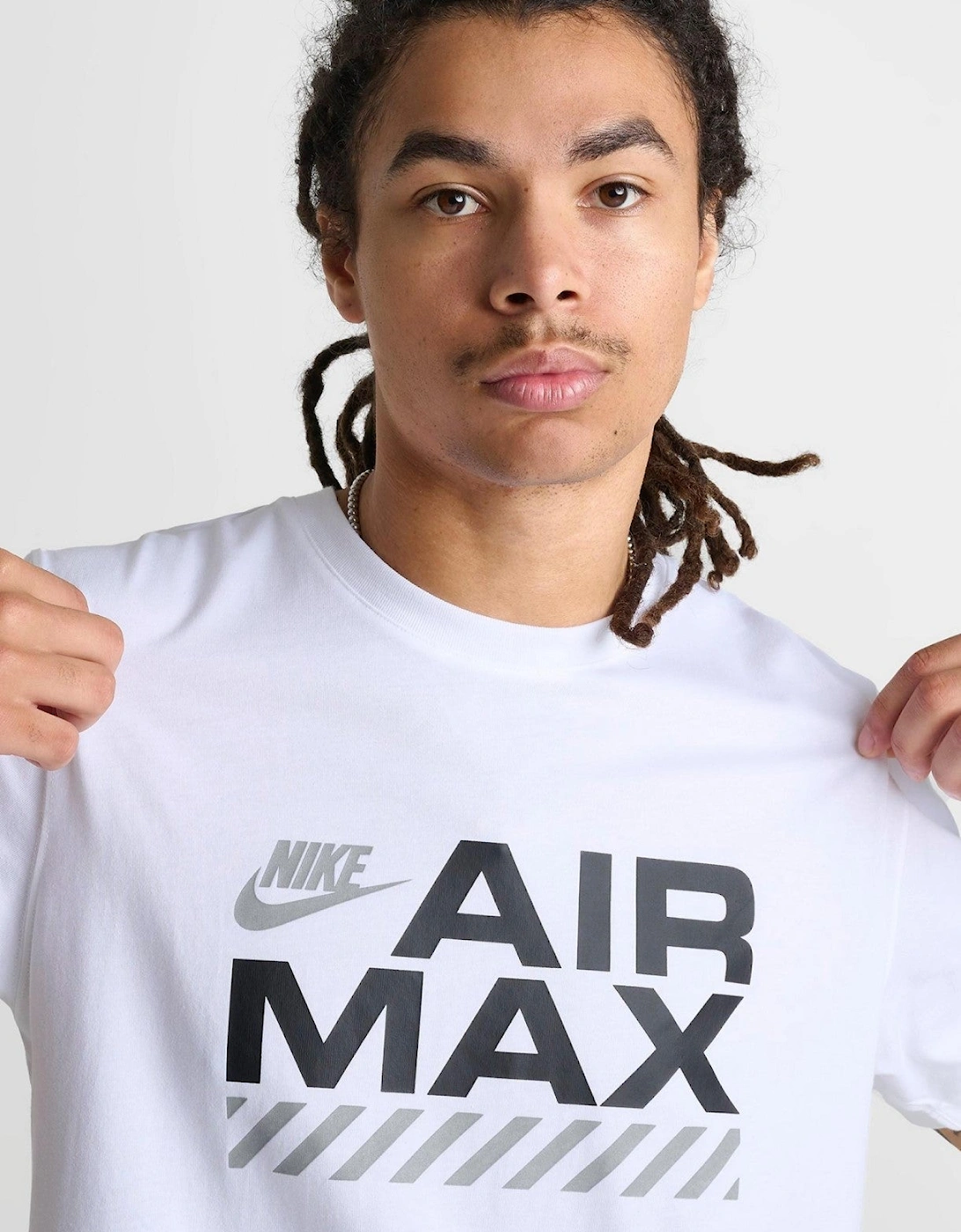 Nike Mens Air Max Graphic Sports Casual T Shirt in White