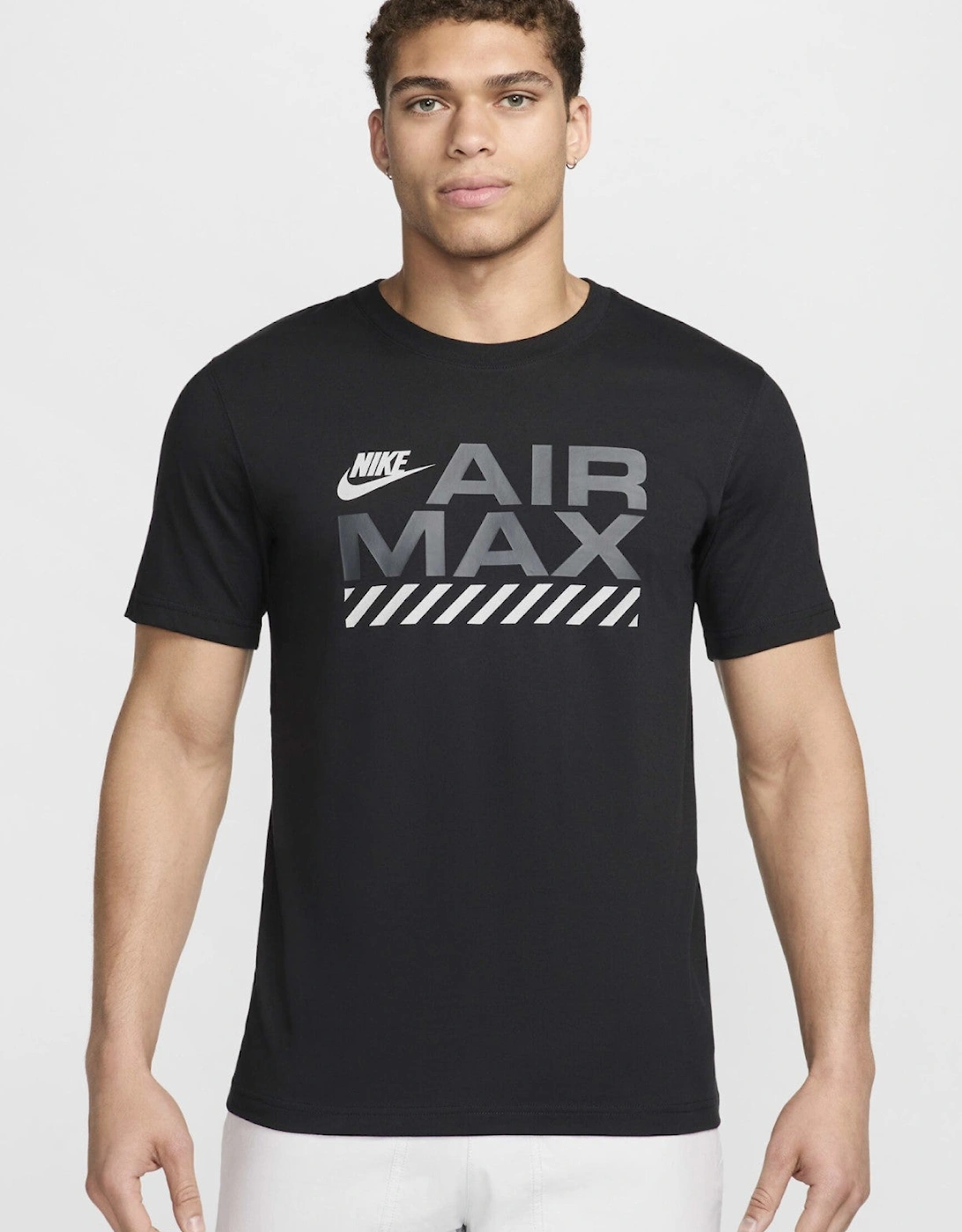 Nike Mens Air Max Graphic Sports Casual T Shirt in Black