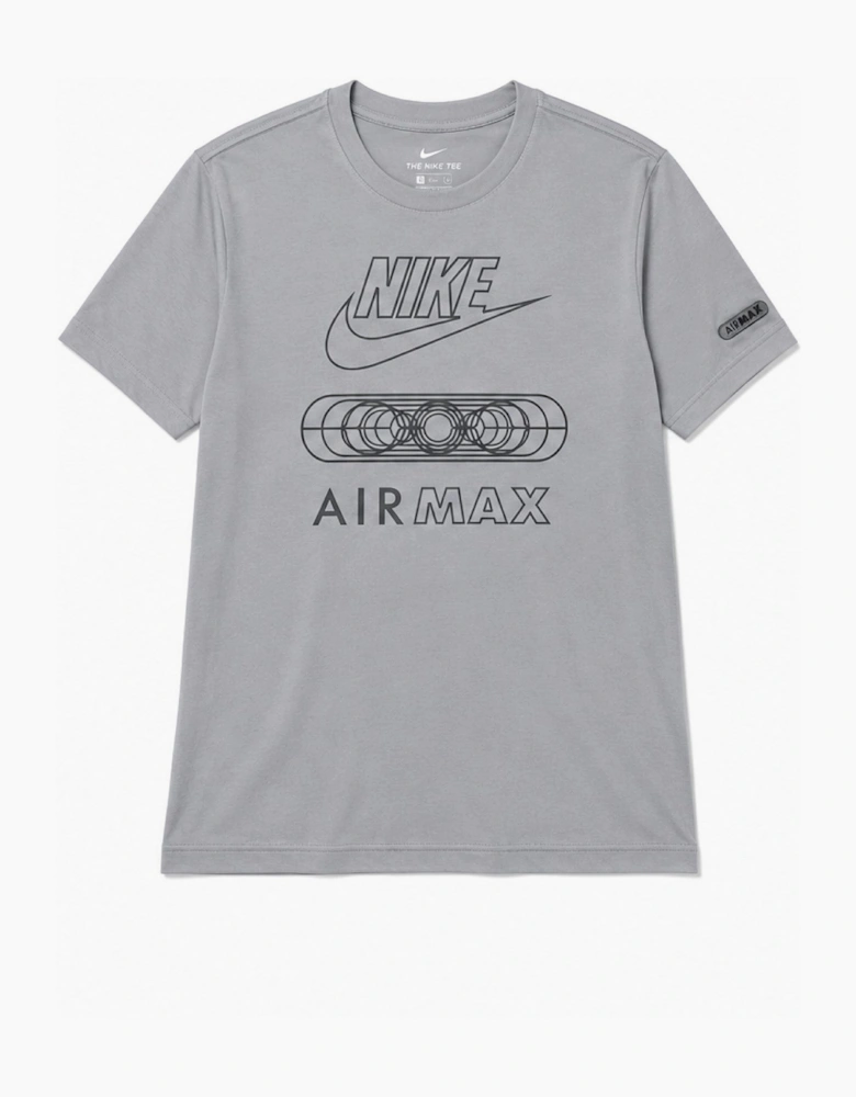 Nike Mens Air Max Tonal Sports Casual T Shirt in Grey