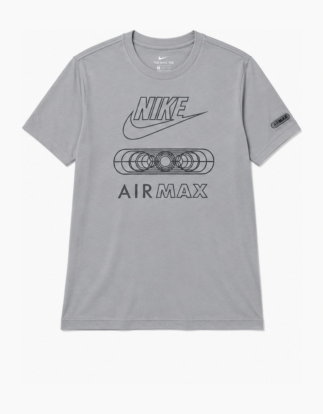 Nike Mens Air Max Tonal Sports Casual T Shirt in Grey, 6 of 5