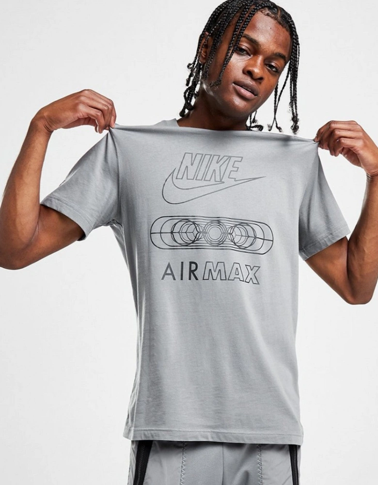 Nike Mens Air Max Tonal Sports Casual T Shirt in Grey
