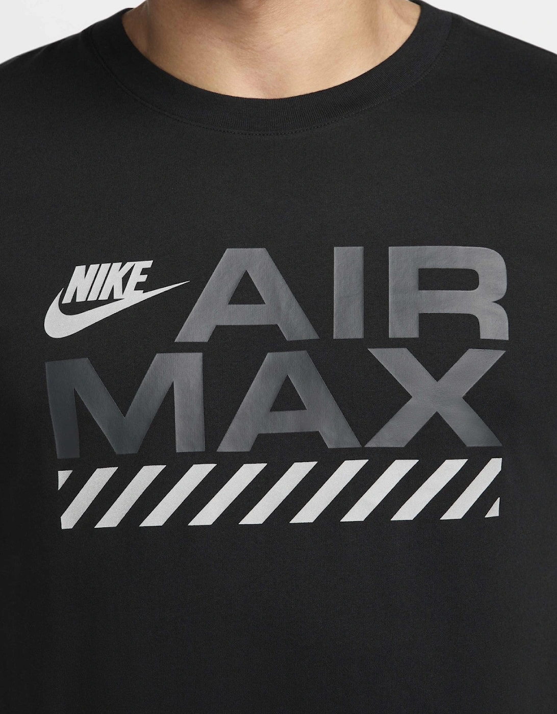 Nike Mens Air Max Graphic Sports Casual T Shirt in Black