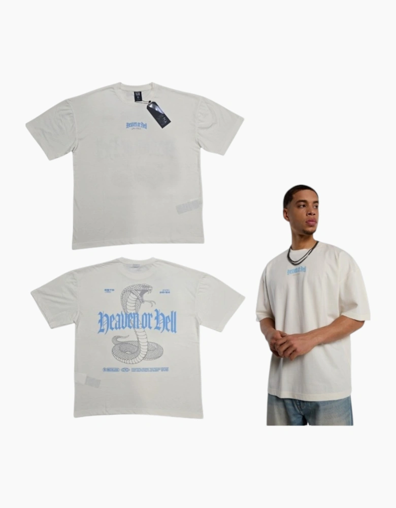 Mens Oversized T Shirts Cotton Drop Shoulder Tee