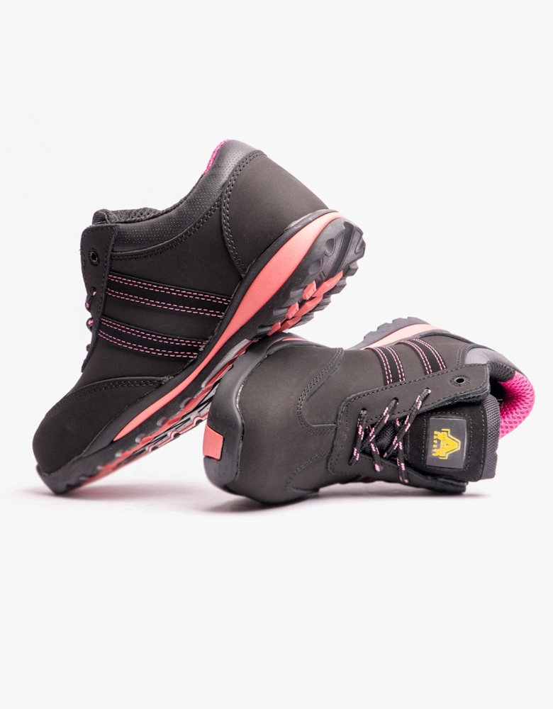 Amblers Safety FS47 Womens Leather Safety Trainers Black