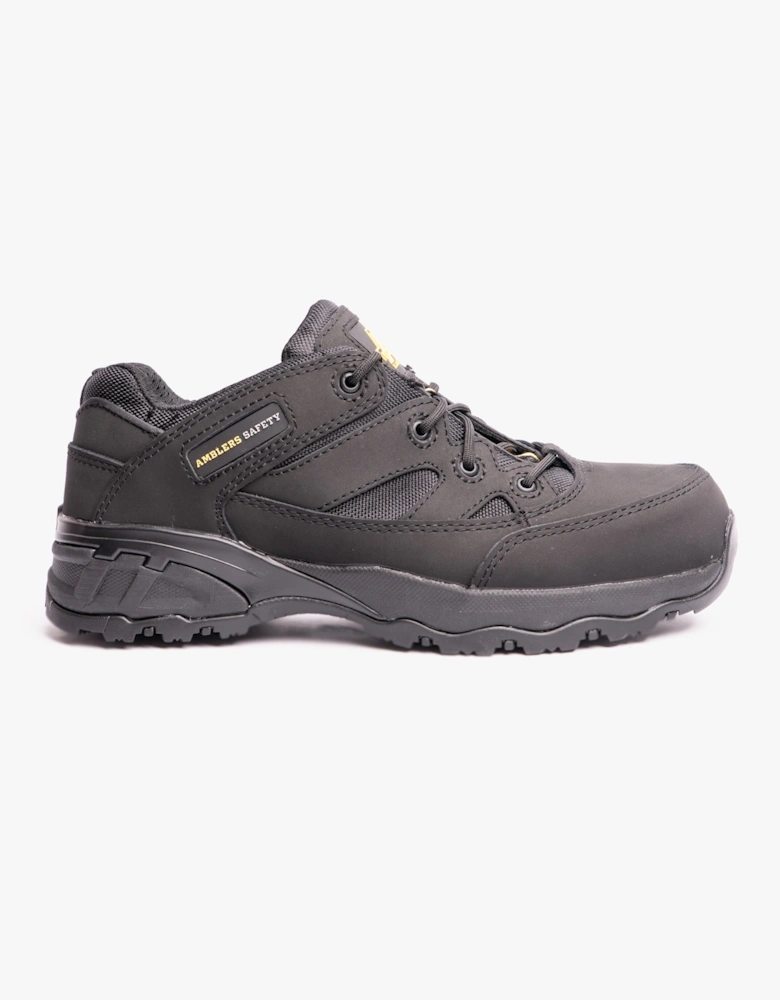 Amblers Safety FS68C Unisex Leather Safety Trainers Black