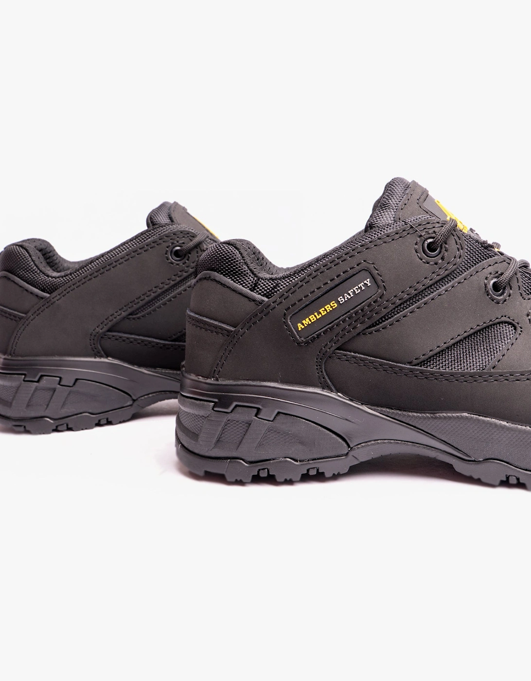 Amblers Safety FS68C Unisex Leather Safety Trainers Black
