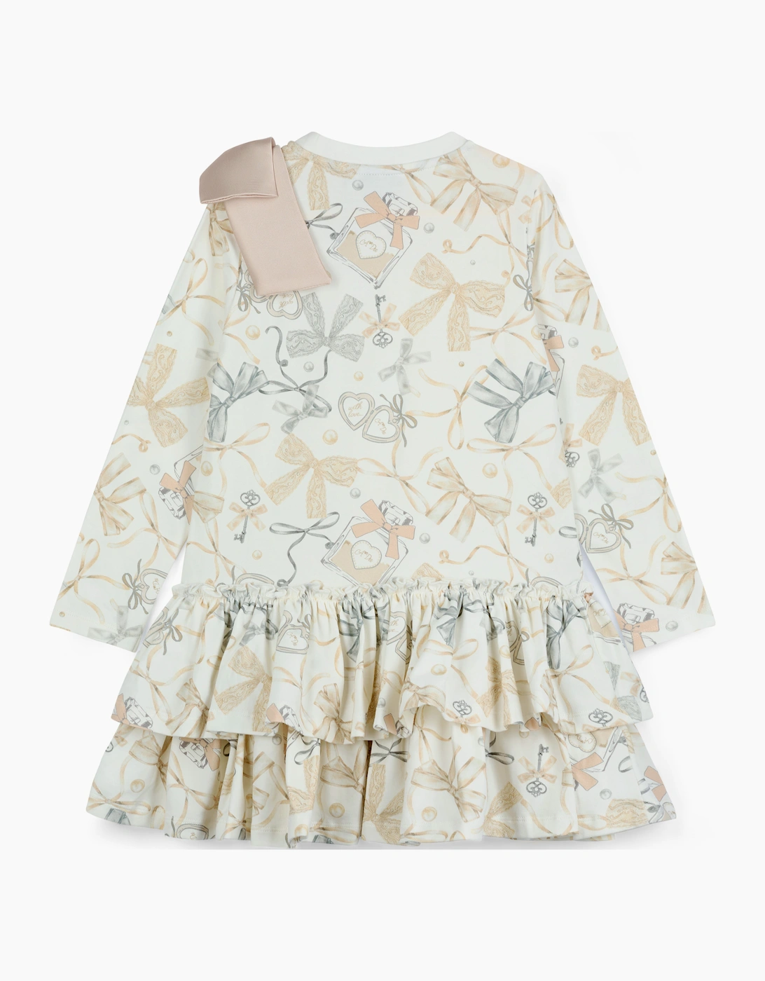ADEE BAILEY BOW PRINT JERSEY DRESS W262708