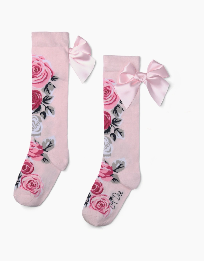 A DEE ALESSANDRA ROSE PRINT KNEE HIGH SOCKS W261904