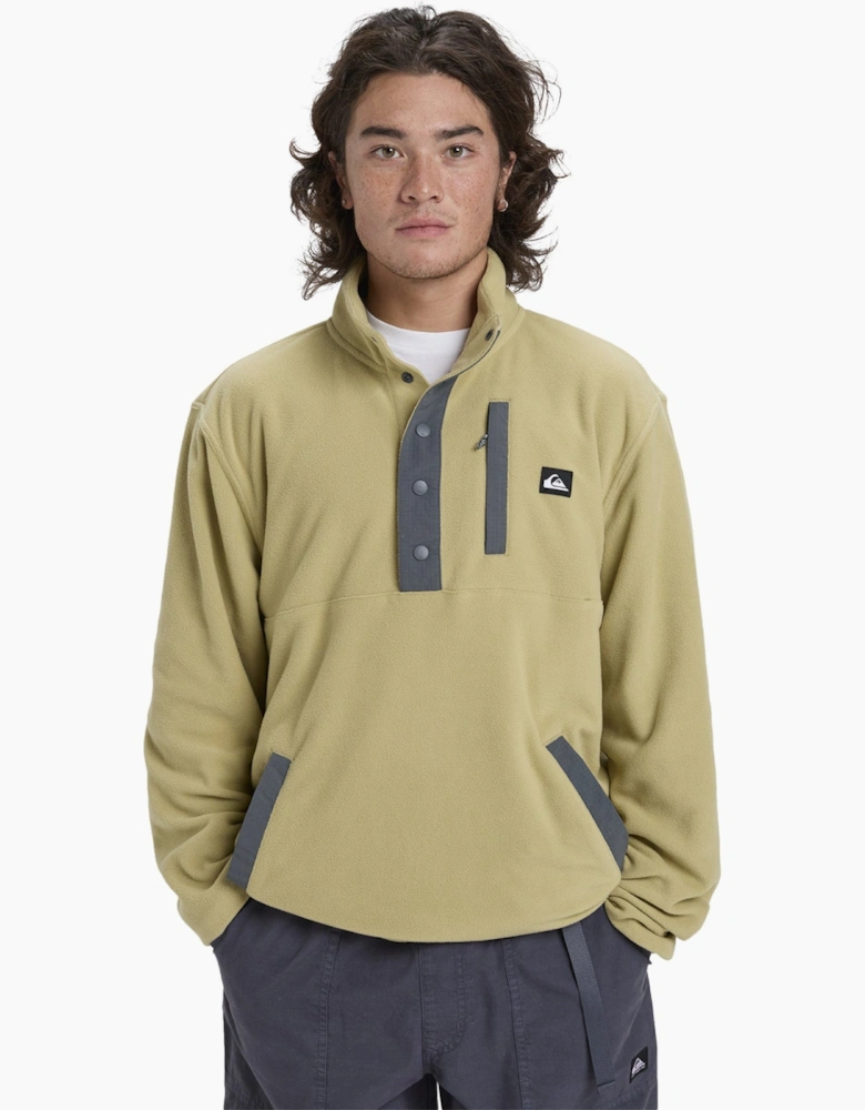 Quiksilver Mens No Destination Micro Half Zip Fleece