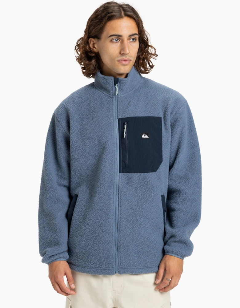 Quiksilver Mens Clean Coast Breathable Full Zip Fleece
