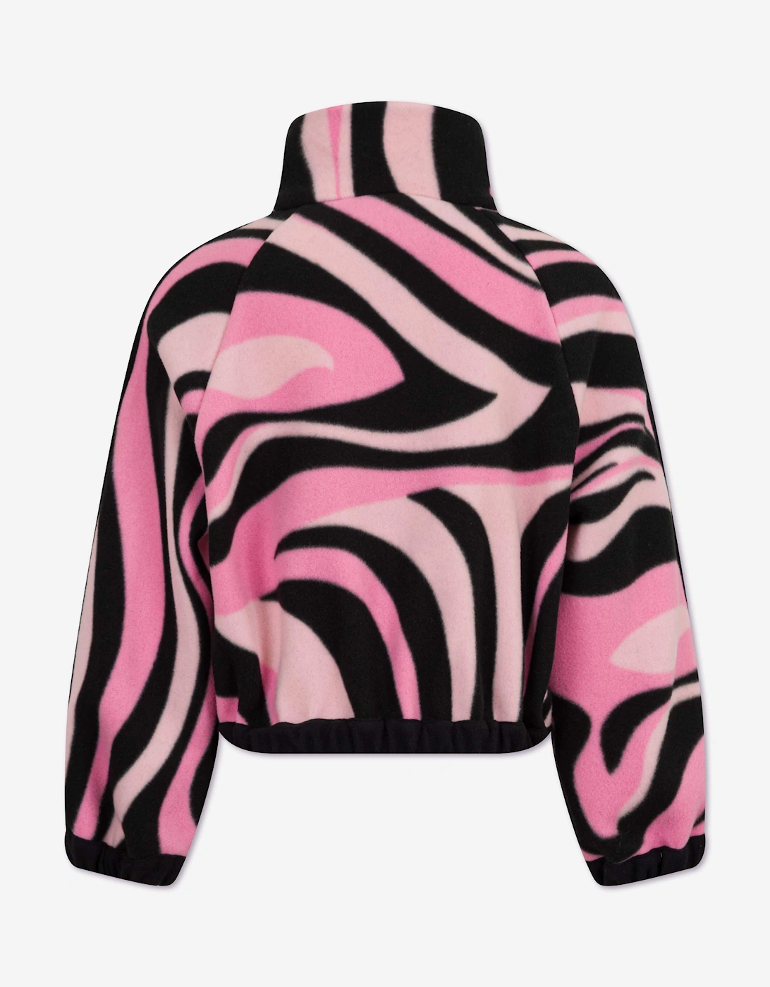 PUCCI Girls Marmo Half Zip Sweatshirt in Pink