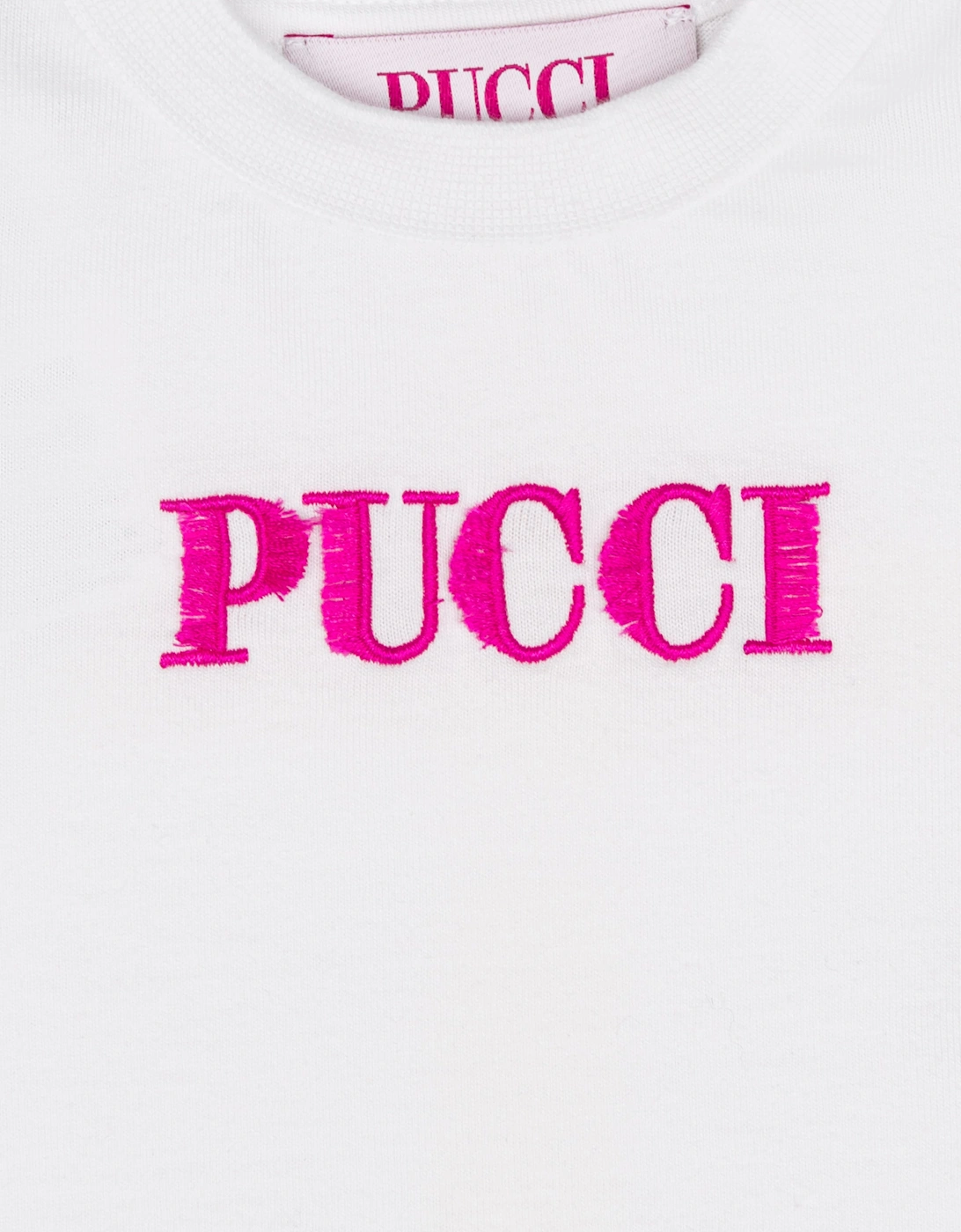 PUCCI Baby Girls Logo T-Shirt in White
